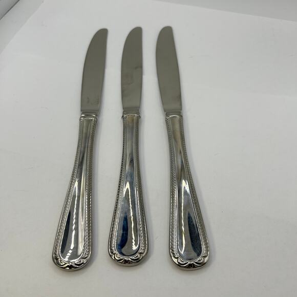 3 Modern Solid Knife Swedish Lodge 9 3/8" Lenox 1/4" Thick - Picture 1 of 7